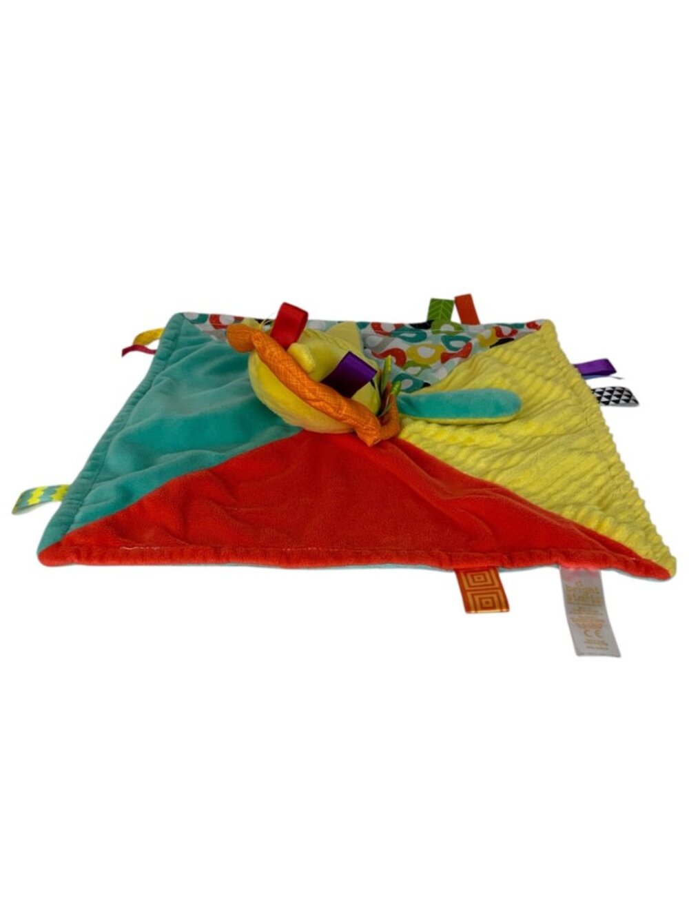 Bright Starts Taggies Lion Lovey Security Blanket Babies Polyester Multi-Color - Picture 5 of 10